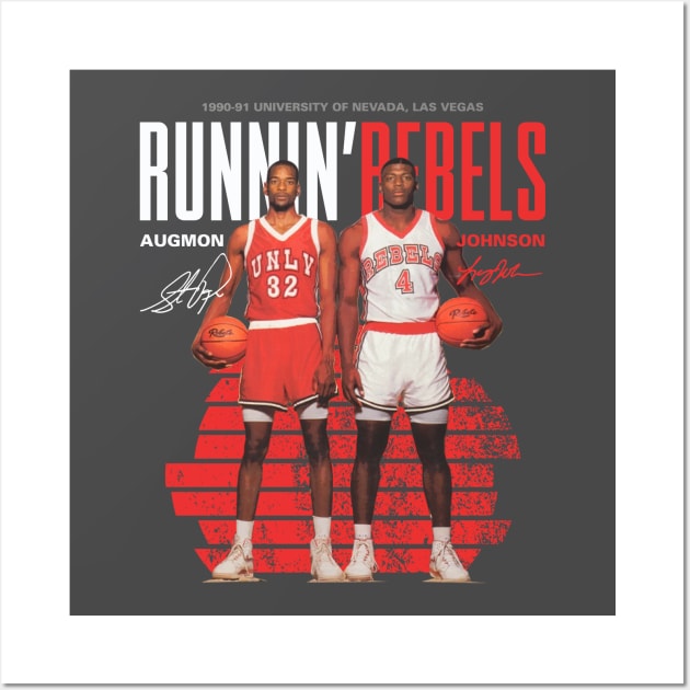 Stacey Augmon and Larry Johnson UNLV Wall Art by Juantamad